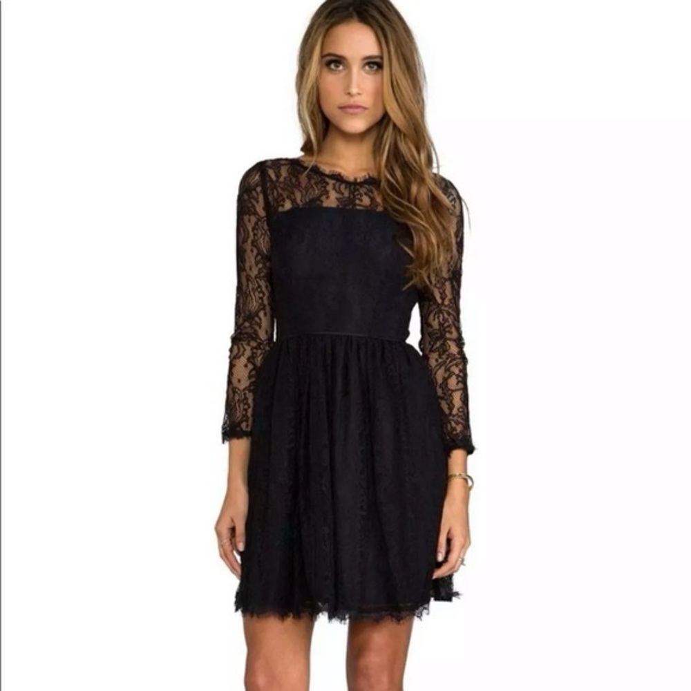 Juicy Couture Delicate Lace Black Dress